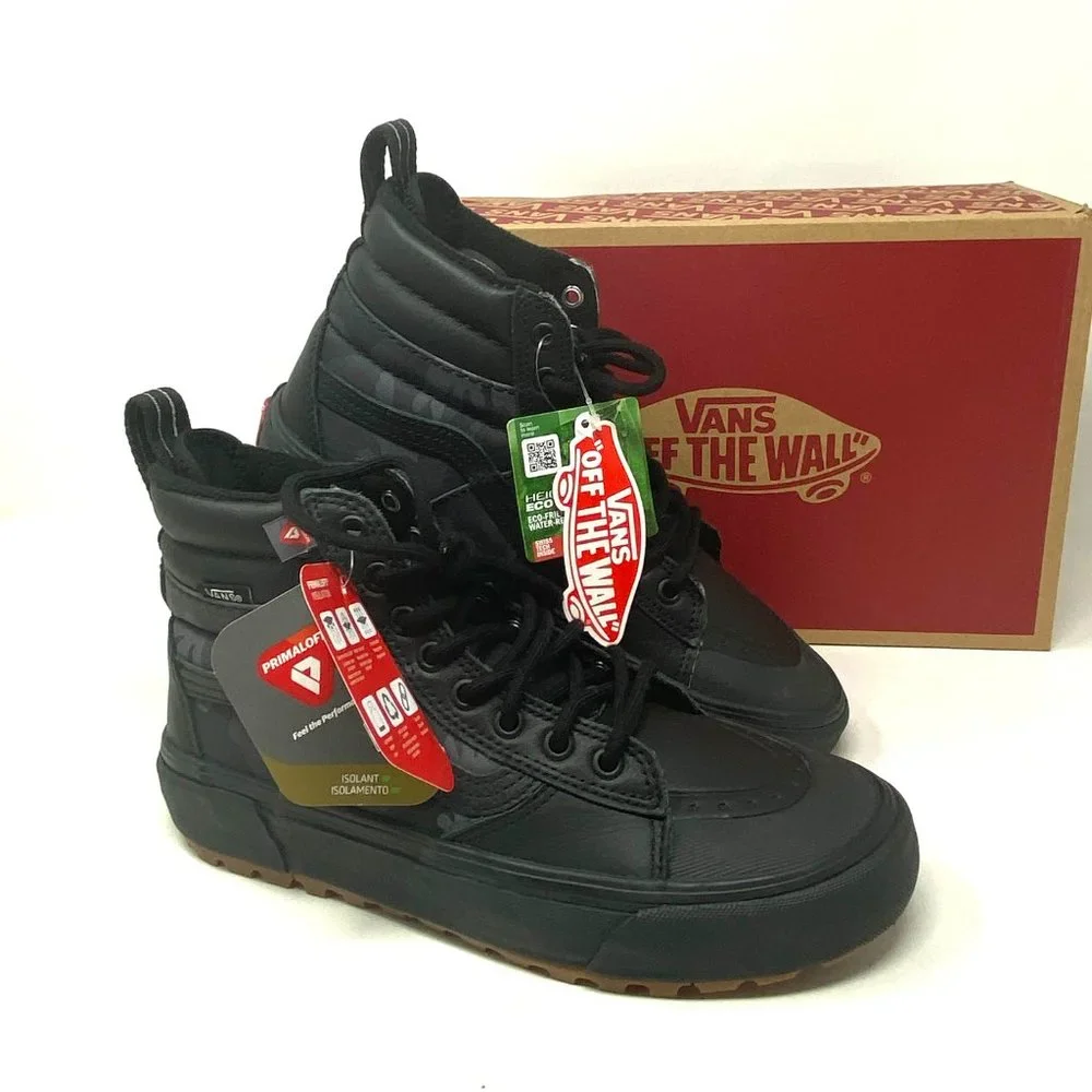 VANS SK8-HI 2.0 MTE Dx Shoes Women's Black Wodeland Camo Suede Boots VN0A4P3ITUL - Picture 7 of 10